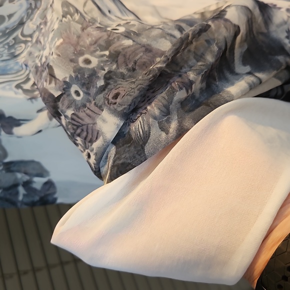 Versace style full-length maxi summer dress gown halterneck elasticated back - Picture 11 of 16